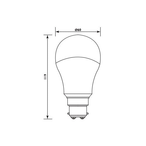 LED Bulb - 11 Watt, B22, 3000K