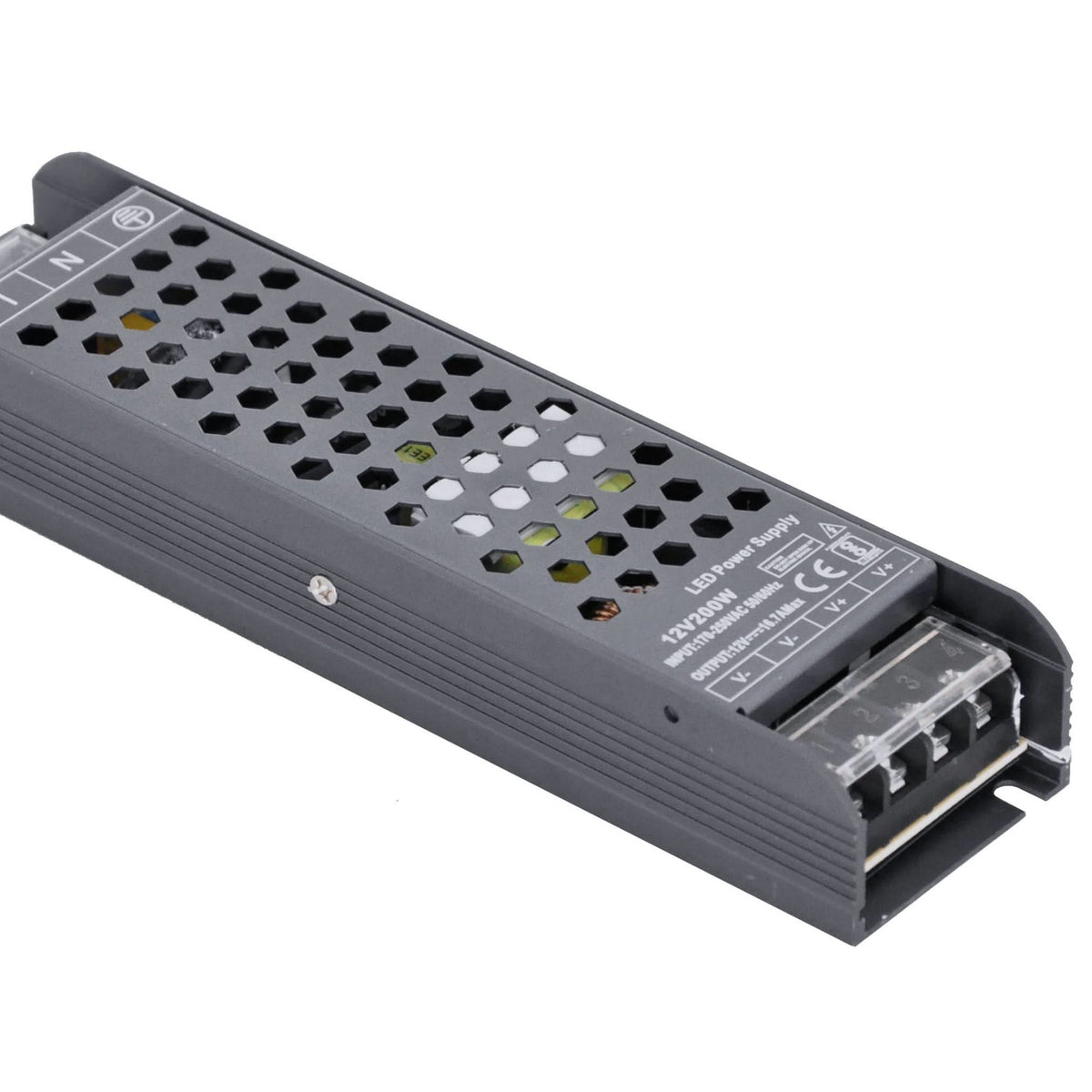 LED Power Supply - 24Vdc 200W - Surge Protected Slim Design