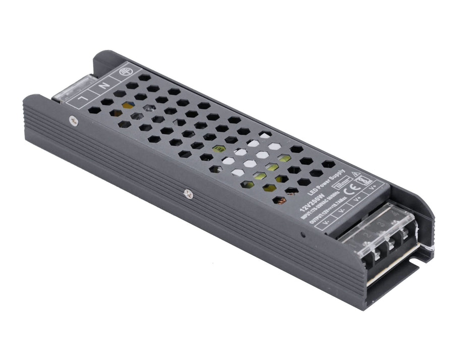 LED Power Supply - 24Vdc 200W - Surge Protected Slim Design