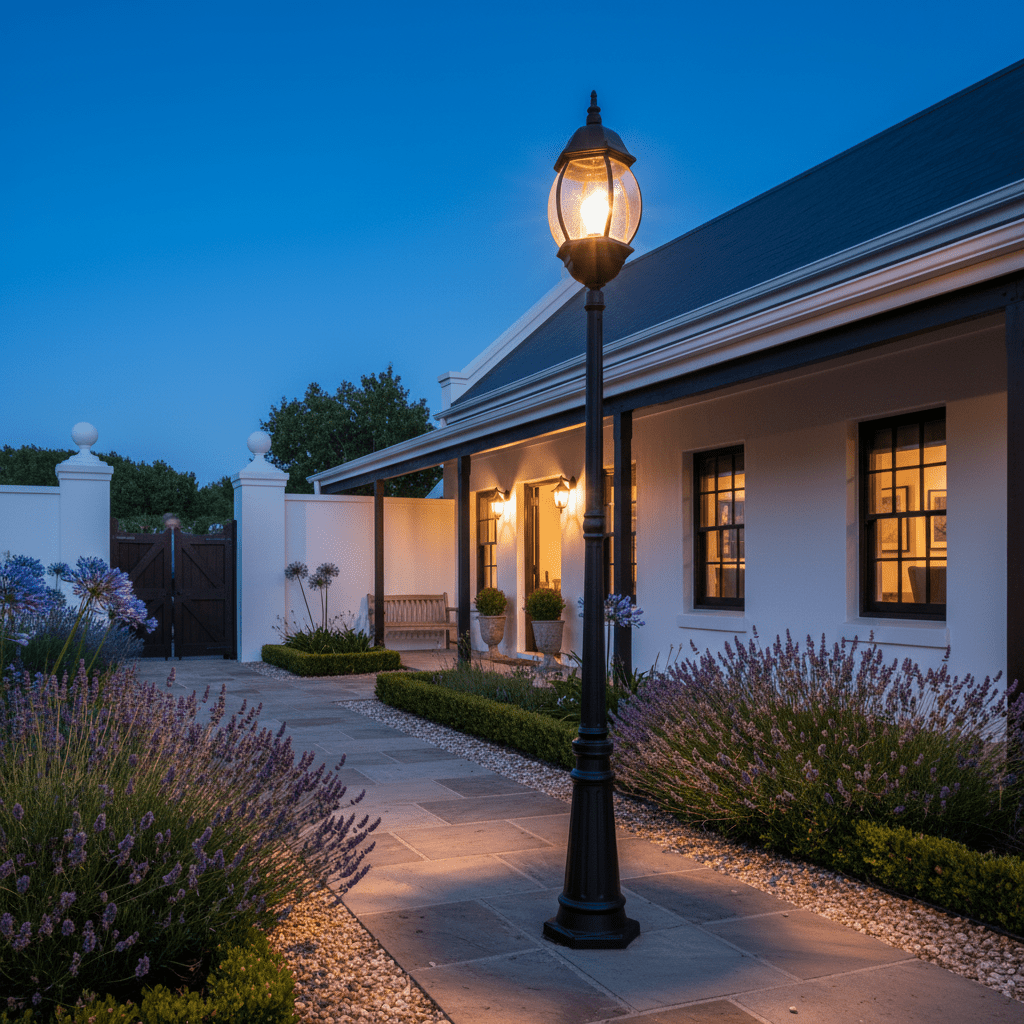 Rounded Belly Post Lamp