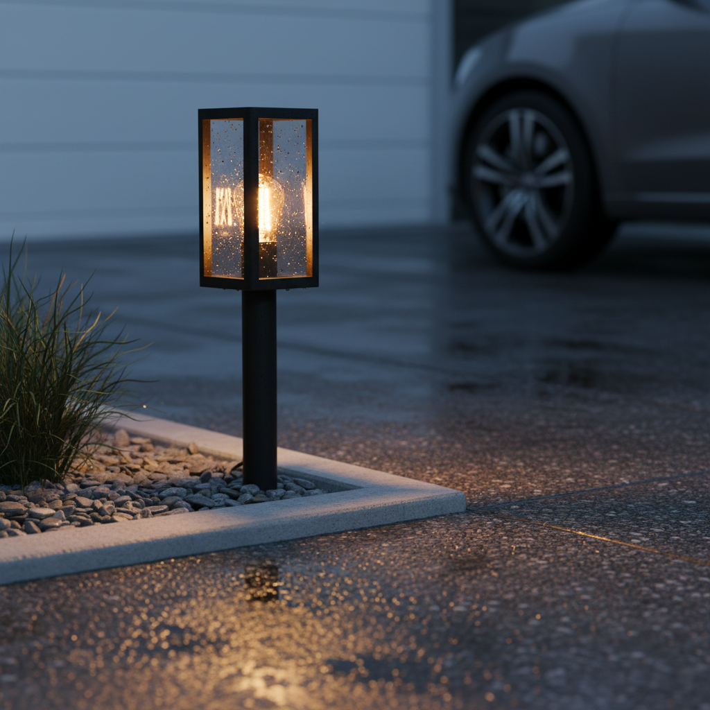 Rayne Rectangle Outdoor Bollard Light