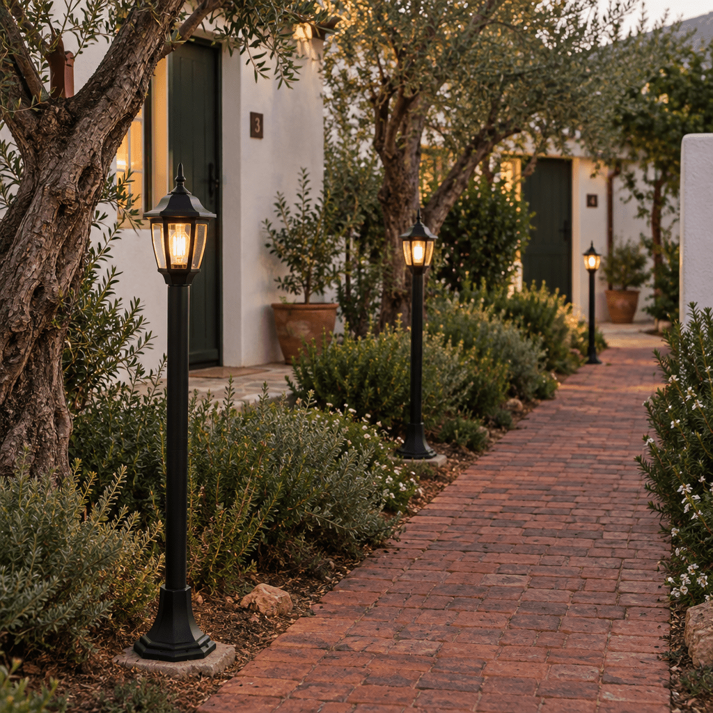 6 Panel Bollard Light
