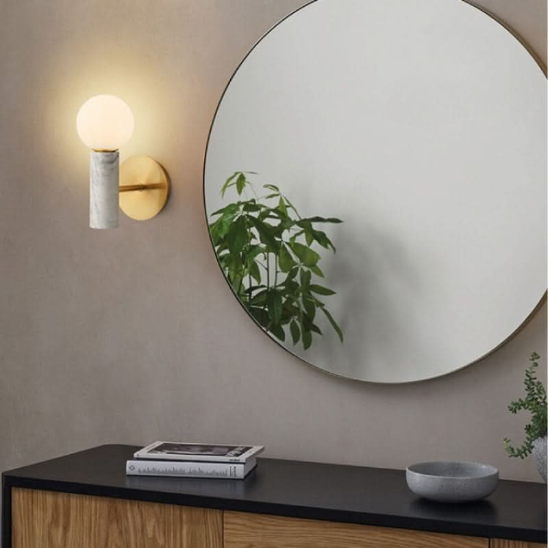 Ollie White Marble Wall Light - Future Light - LED Lights South Africa