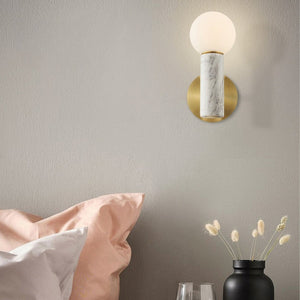 Ollie White Marble Wall Light - Future Light - LED Lights South Africa