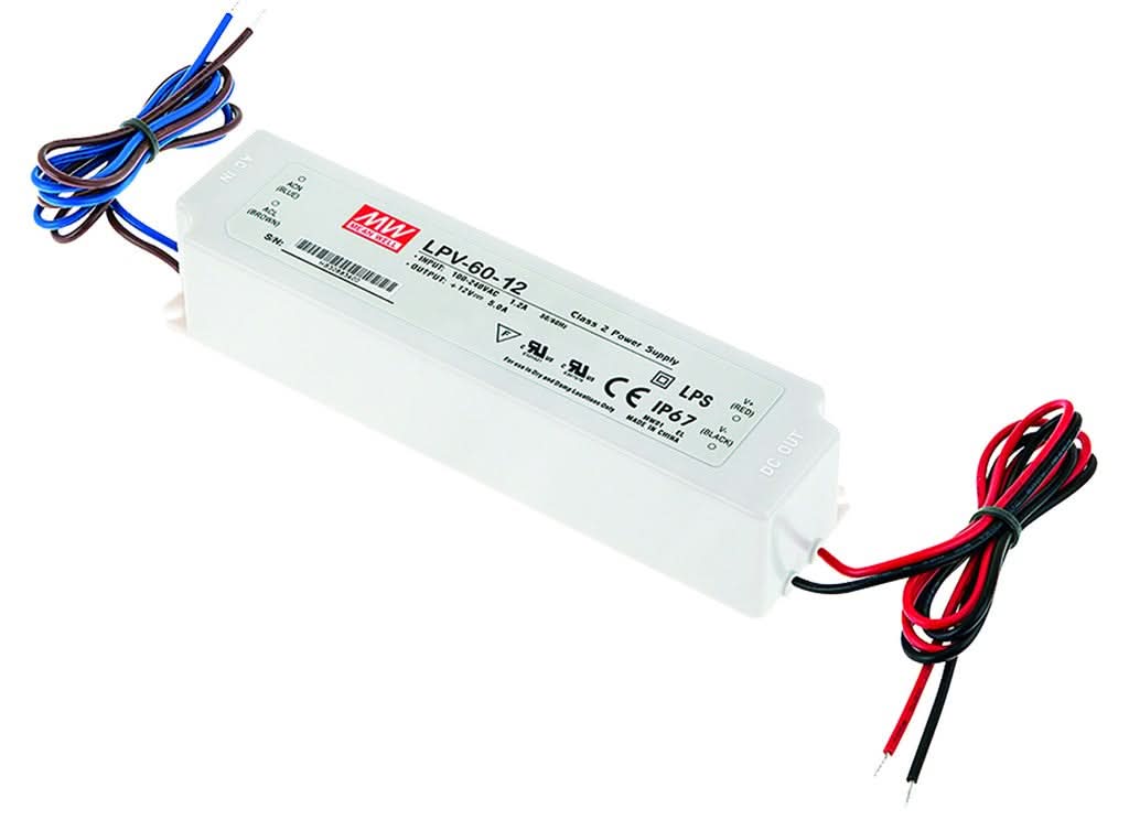 LED Power Supply - IP67 Meanwell 24VDC 60W / 100W / 150W - Future Light - LED Lights South Africa