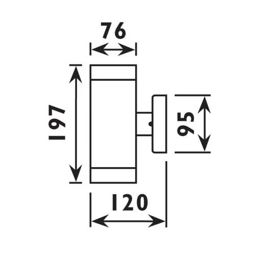 Beam Up Down Outdoor Wall Light - Future Light - LED Lights South Africa