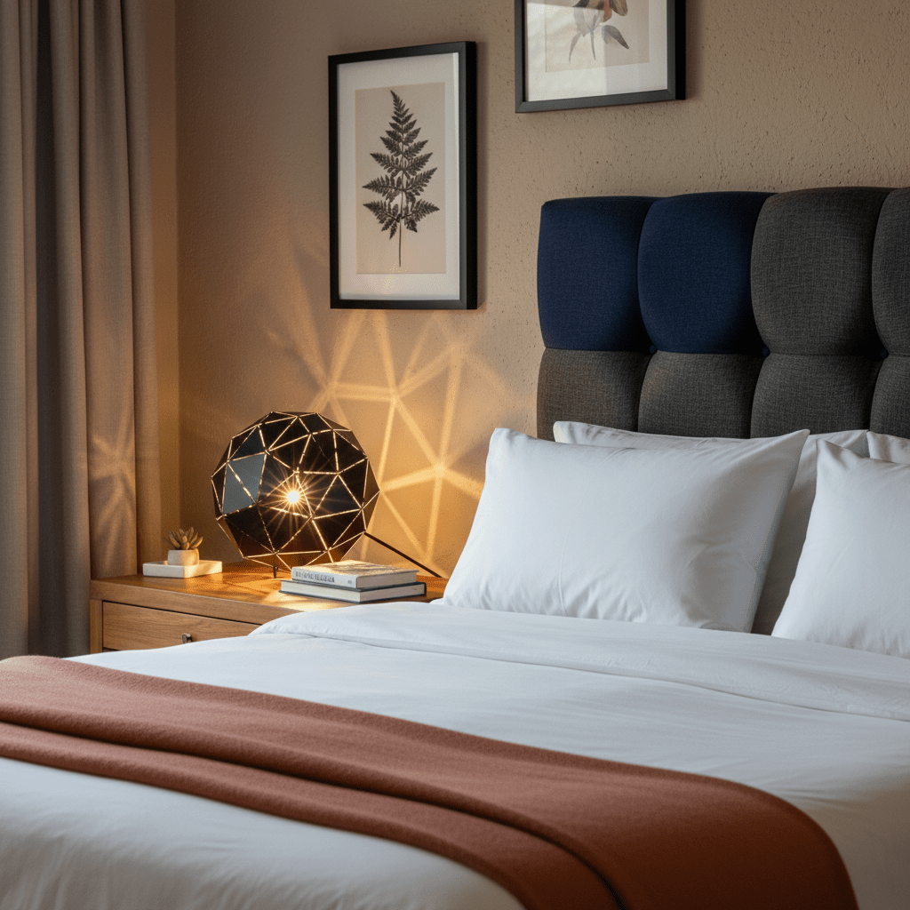 Black Laser Cut Table Lamp - additional product image