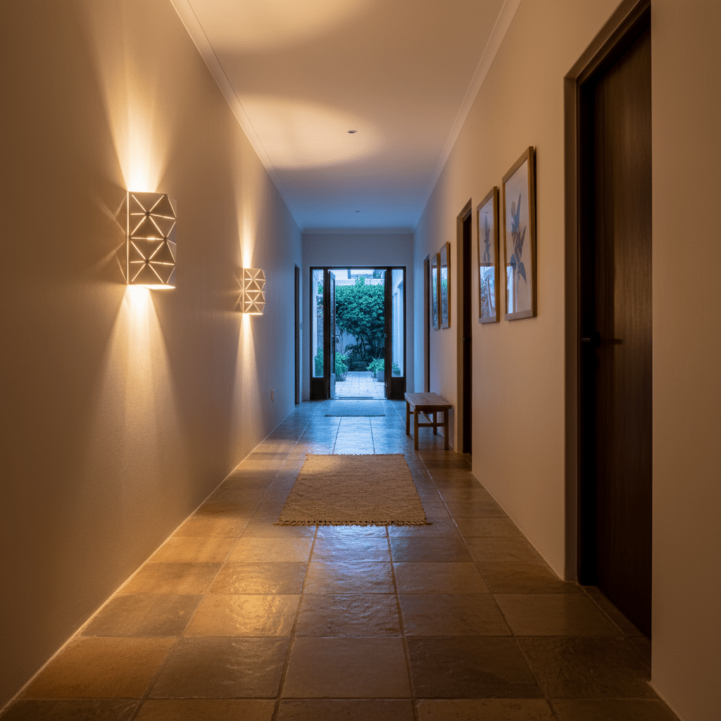White Laser Cut Wall Light