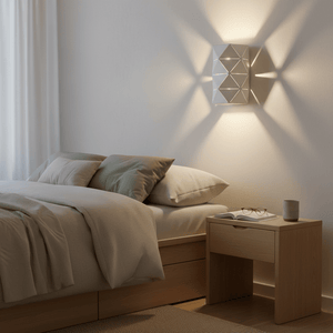 White Laser Cut Wall Light