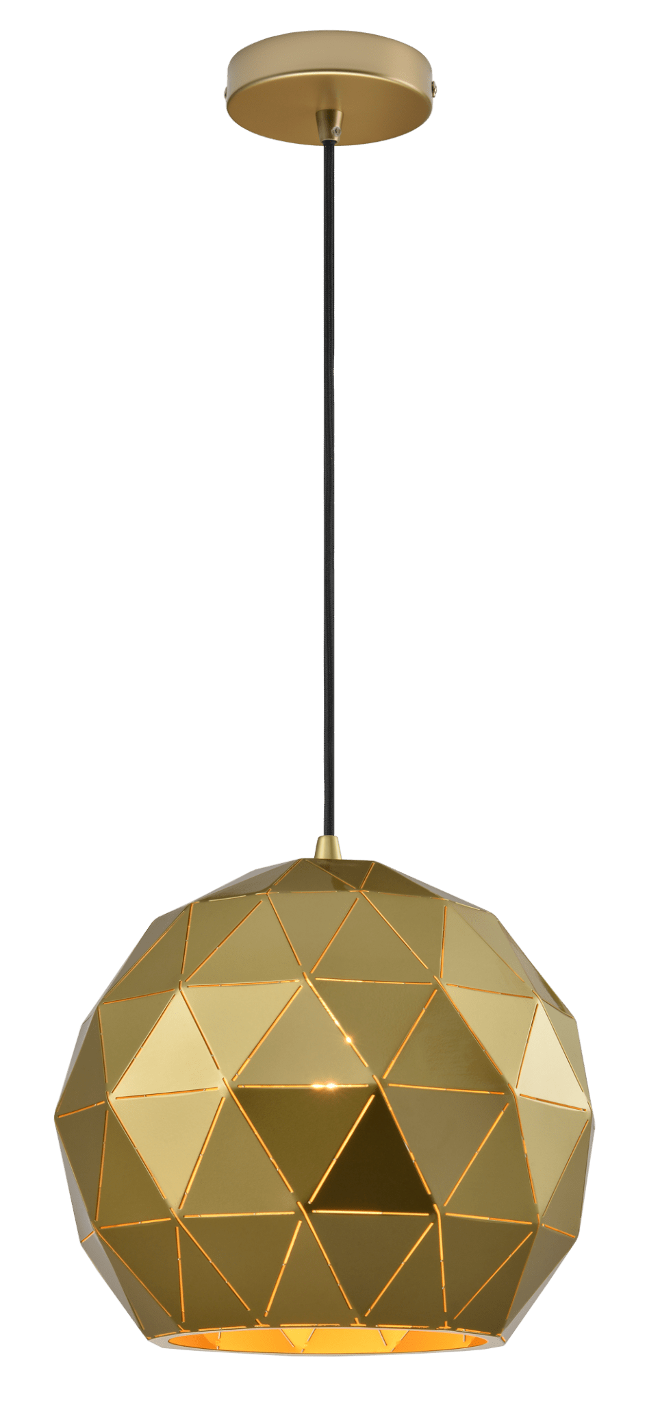Gold Laser Cut Pendant Light Medium