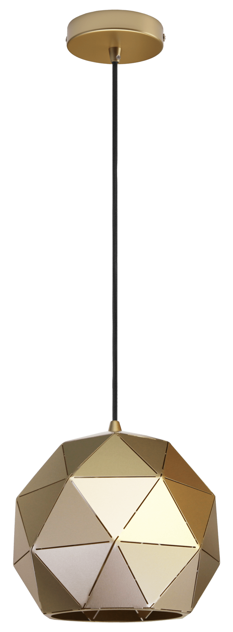 Gold Laser Cut Pendant Light Small