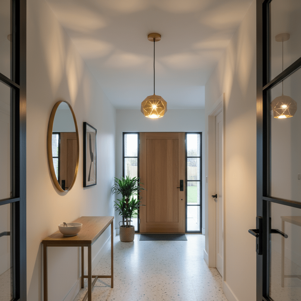Gold Laser Cut Pendant Light Small