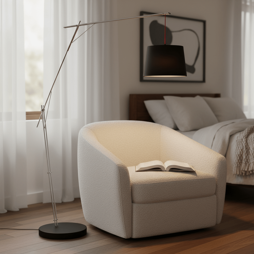 Cantilever Black Floor Lamp