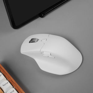 Keychron M6S PixArt 3950 8K 30000DPI Wireless Mouse (BT/2.4GHz/Wired) - White