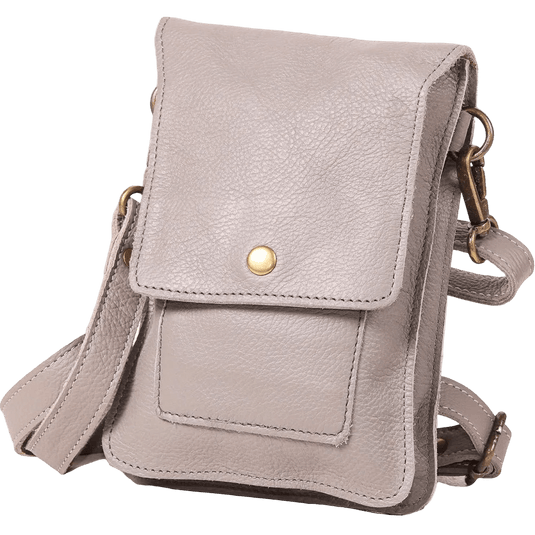 Light Grey Leather Mobile Phone Case, 20cm × 14cm