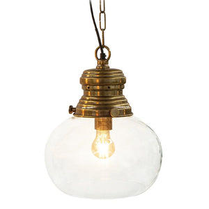 Hayley-S Hanging Lamp Antique Brass