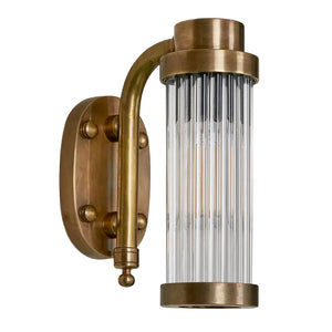 Antique Brass Acrylic Tube Wall Light