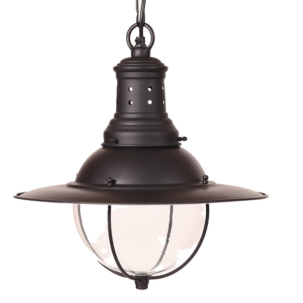 Wellington Hanging Lamp Matt Black installed in a believable interior or exterior setting