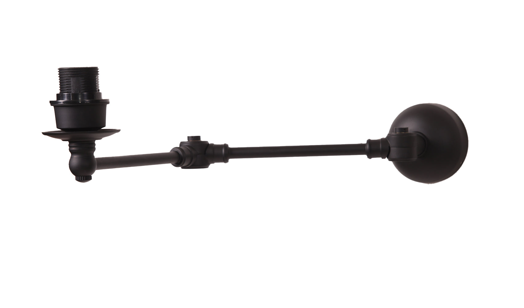 Portland Wall Lamp Matt Black Without Shade