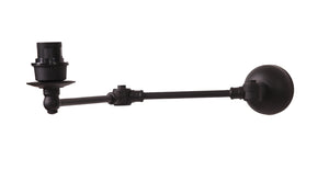 Portland Wall Lamp Matt Black Without Shade