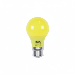 Yellow light bulb on a white background