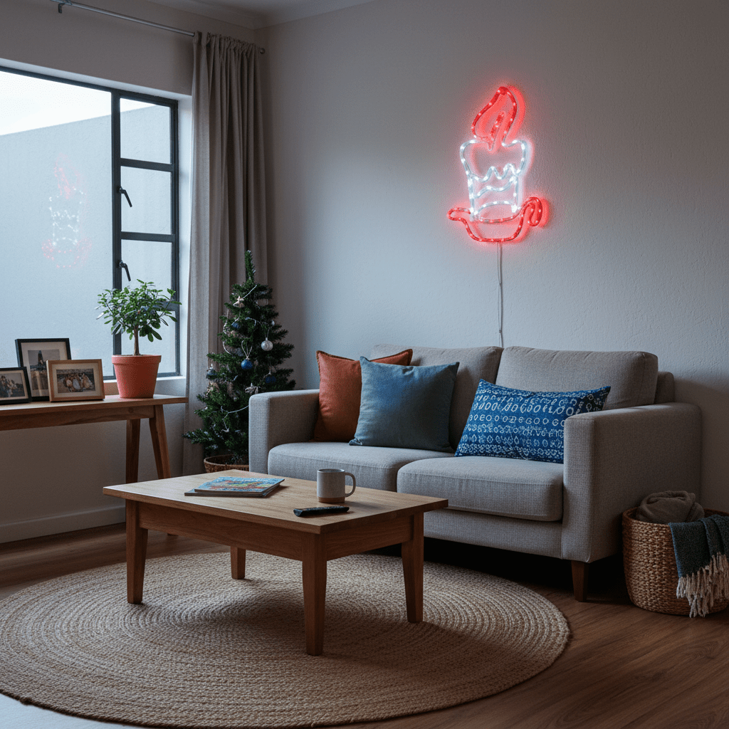 LED Christmas Lights - Candle 3 Motif