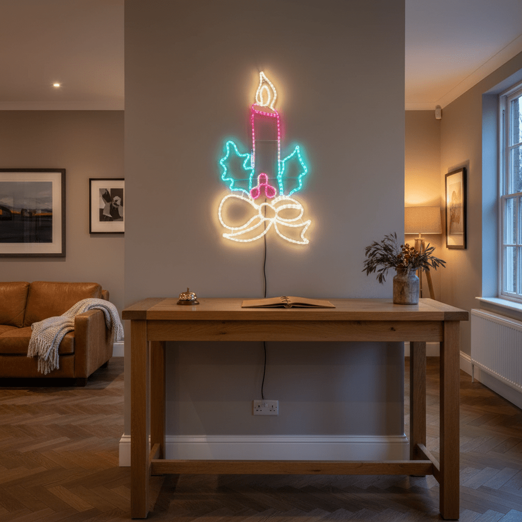 LED Christmas Lights - Candle Motif