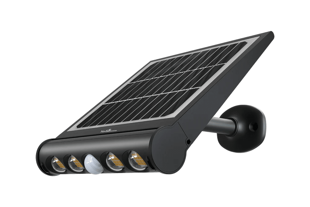 8W Solar LED Spotlight with Panel - Outdoor Security & Accent Lighting