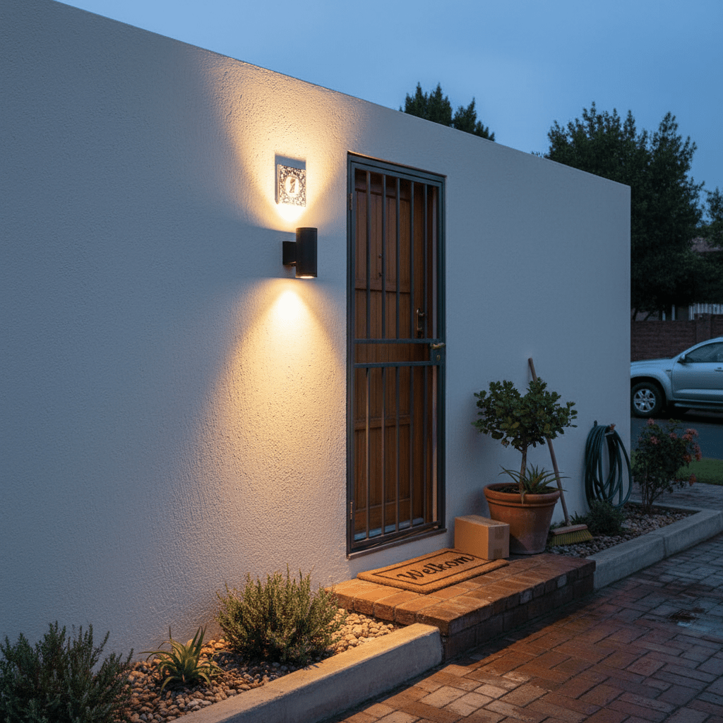 Black Outdoor Wall Light IP65