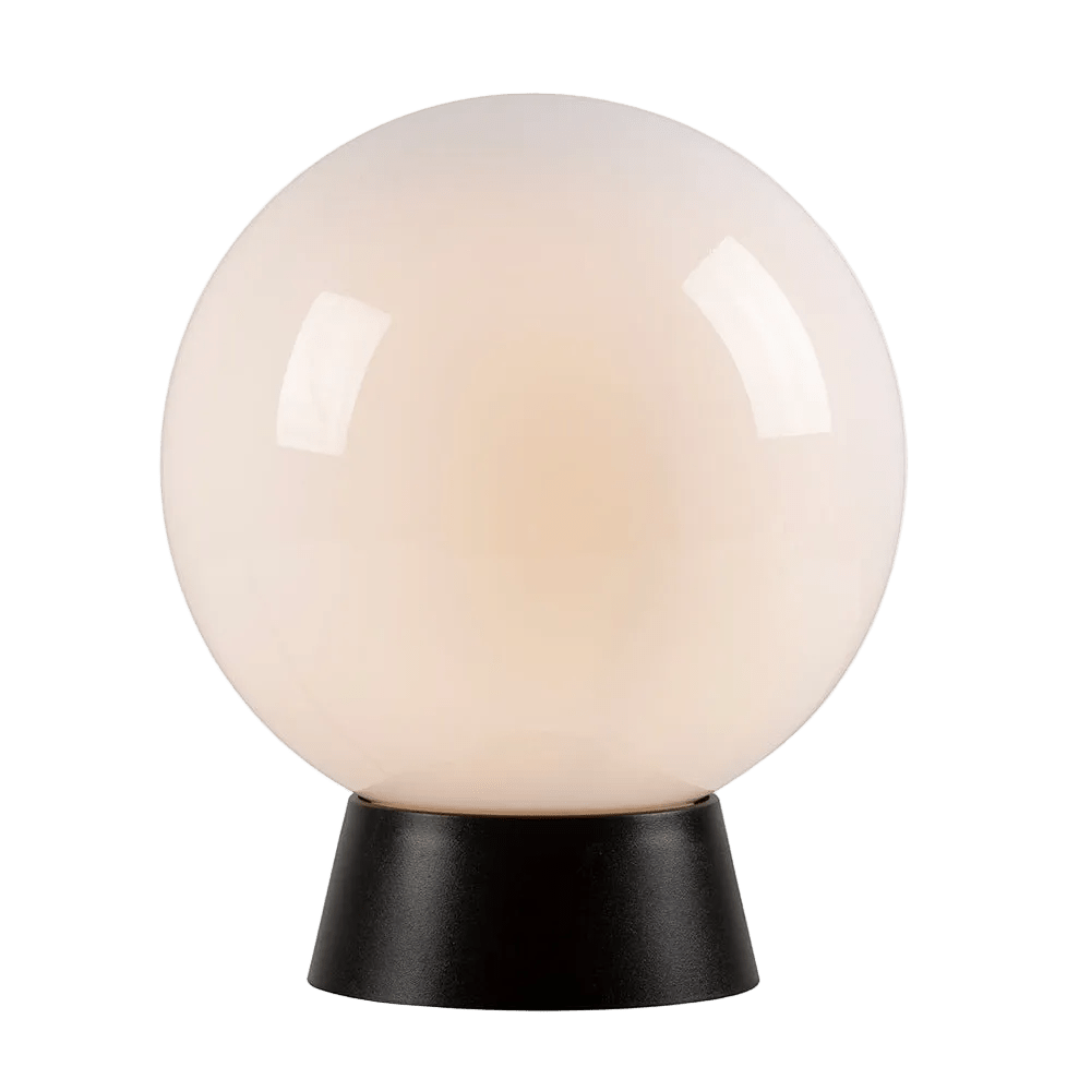 Opal Black Outdoor Bowl Light - UV Stabilized