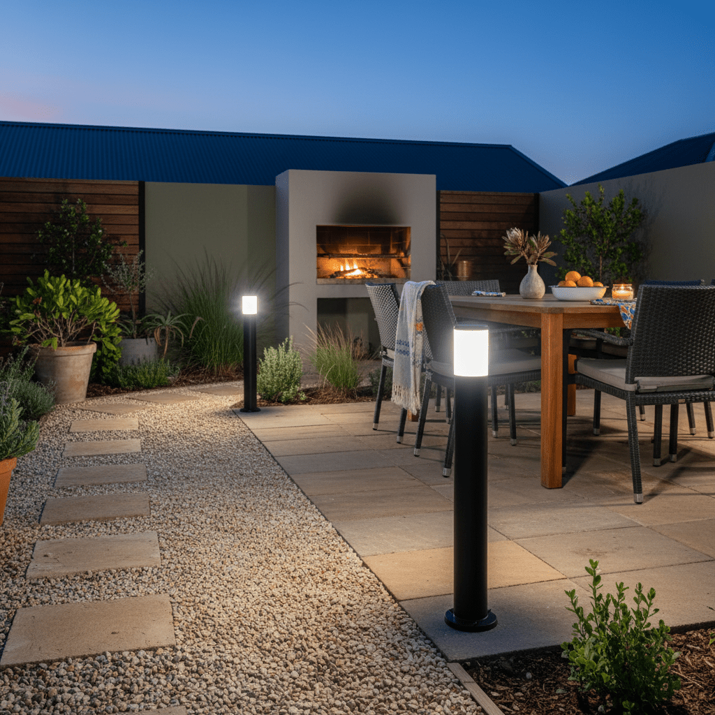 Fumagalli Amelia 800 coastal bollard light for outdoor walkways