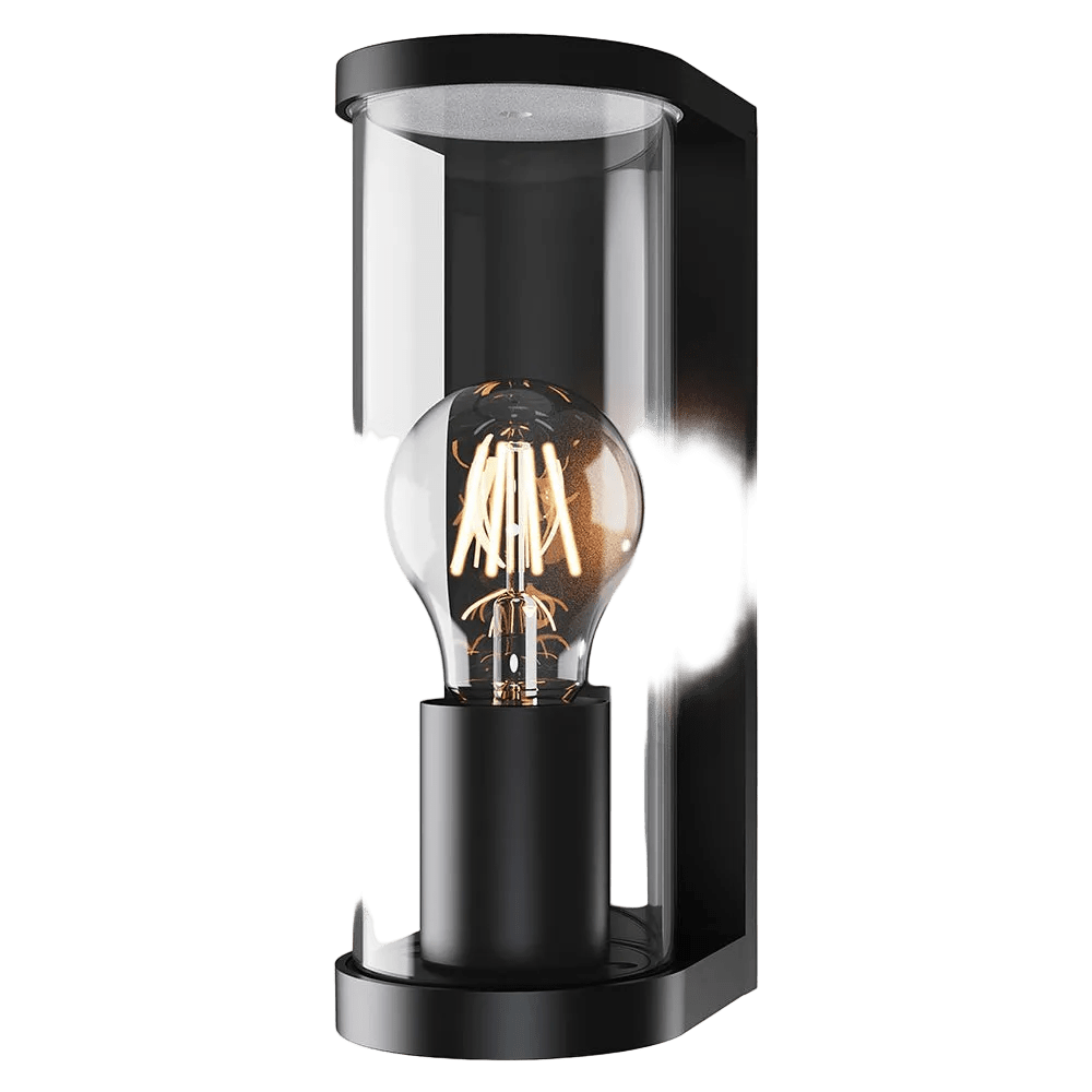Tube Outdoor Wall Light Black