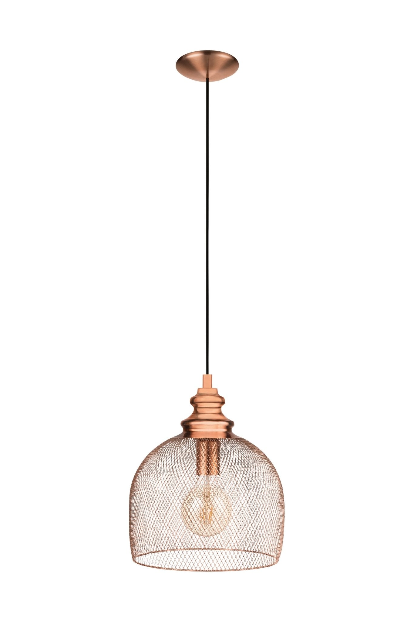 Straiton Copper Mesh Pendant Light