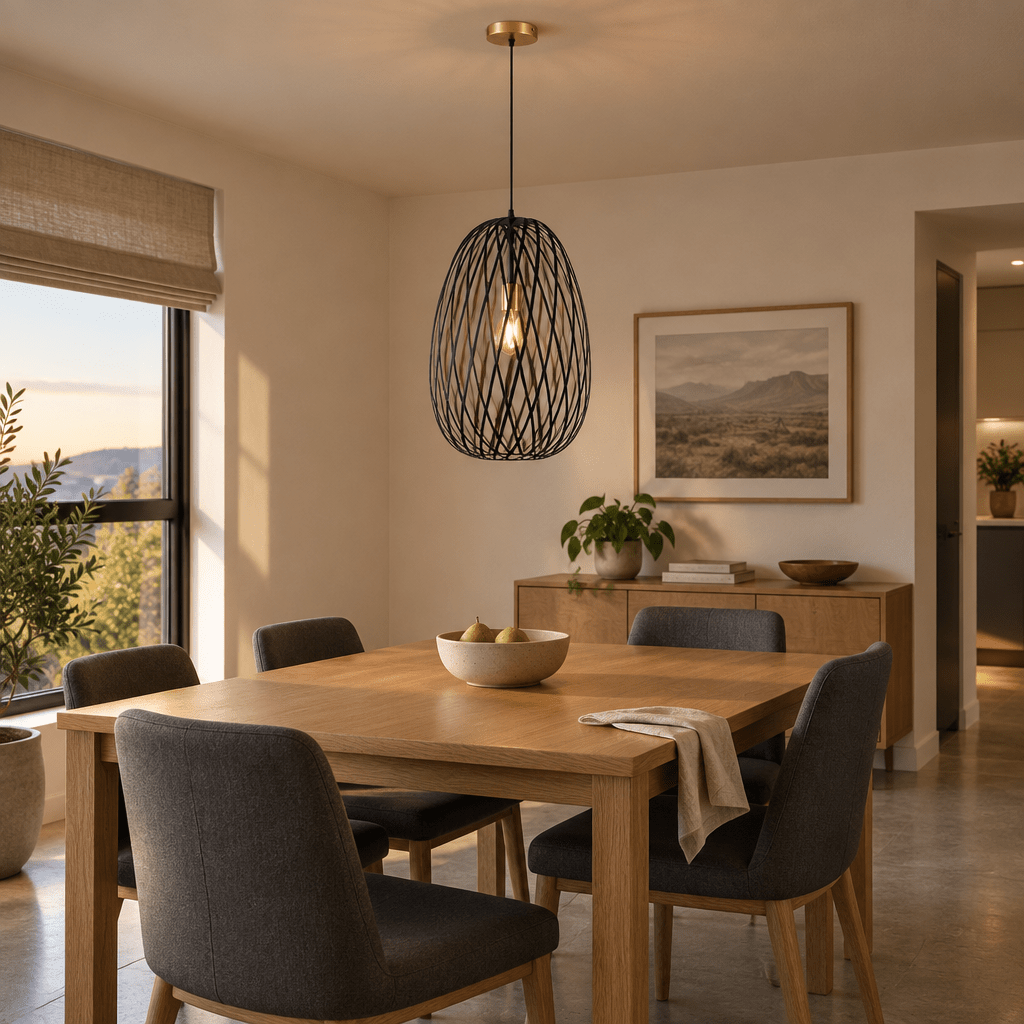Noir Elegance Medium LED Pendant Light