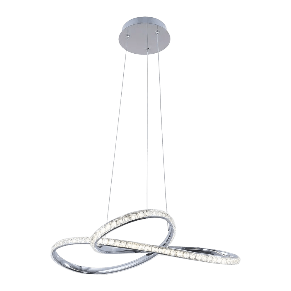 Brillia Pendant Light, Chrome, 40W, 3CCT