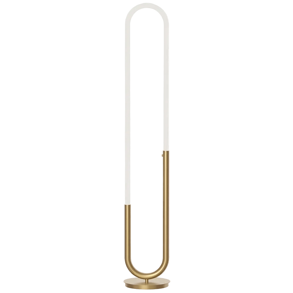 Huron French Gold LED Floor Lamp