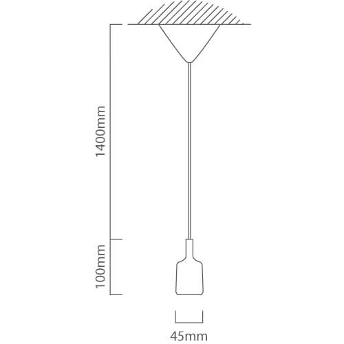 Black Silicone Pendant Light