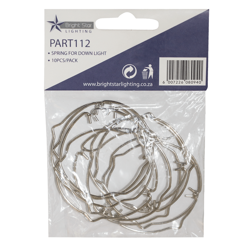Metal Downlight Spring Clips - 10 Pack