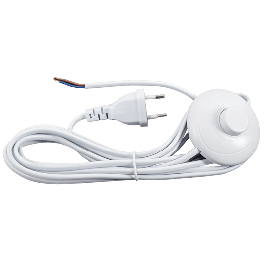 White Cable Accessory Foot Switch 5m