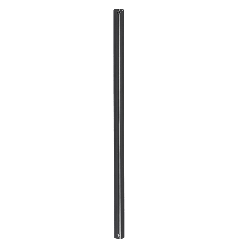 Black Metal Ceiling Fan Extension Rod - 1200mm