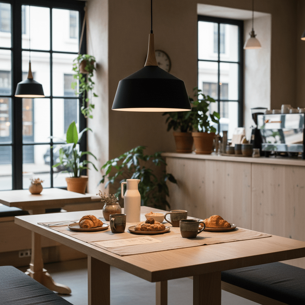 Loki Nordic Black Pendant Light