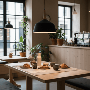 Loki Nordic Black Pendant Light
