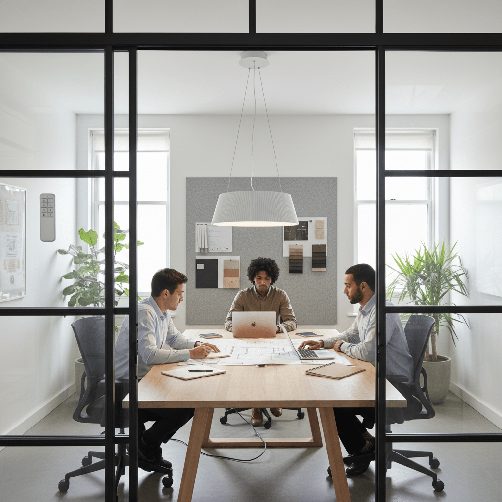 White Metal & Acrylic LED Pendant with Remote Control - additional product image