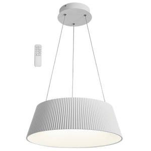 White Metal & Acrylic LED Pendant with Remote Control - additional product image