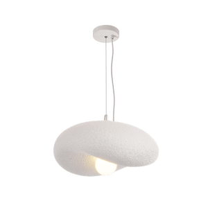 Ivory Drift 300 Pendant Light featuring a unique cloud form design with a soft white finish.