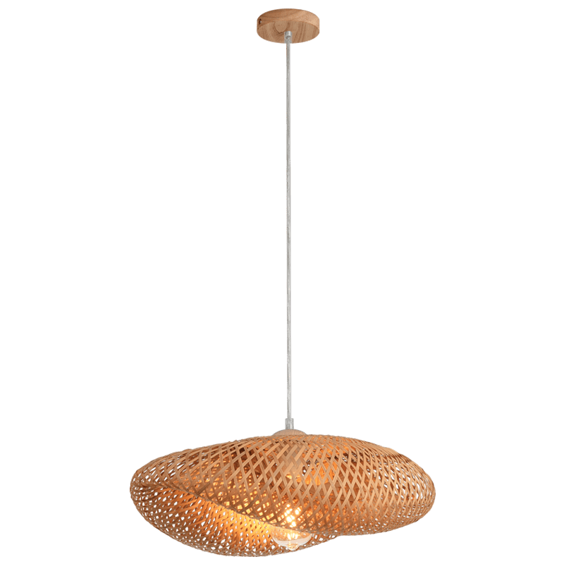 500 Sculpt Wood & Bamboo Pendant Light