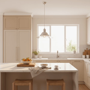 Aluminium & Clear Glass Pendant Light