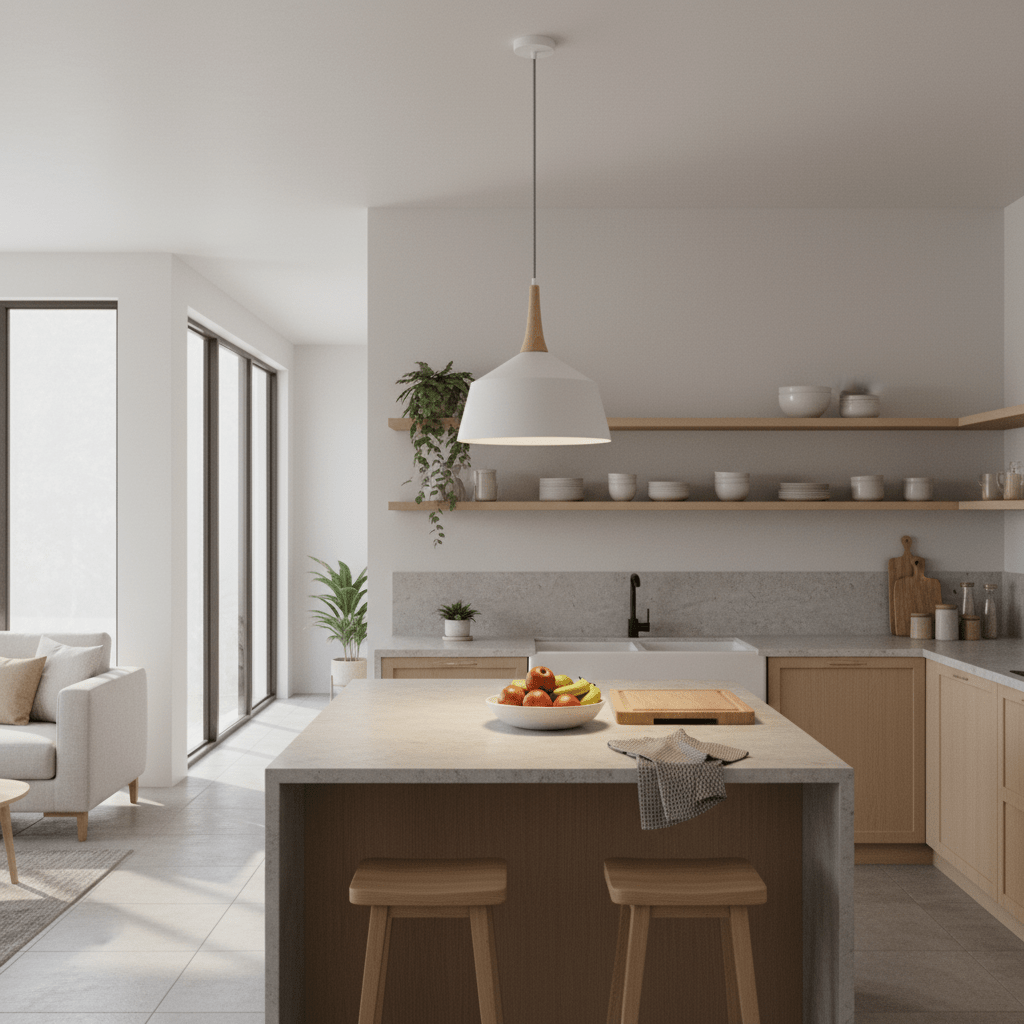 Loki Nordic White Pendant Light