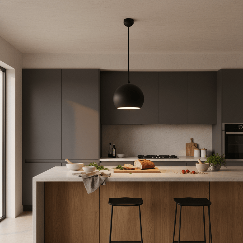 Louw Black Pendant Light