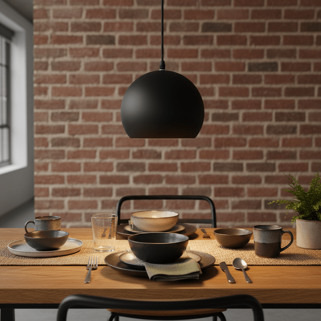 Louw Black Pendant Light